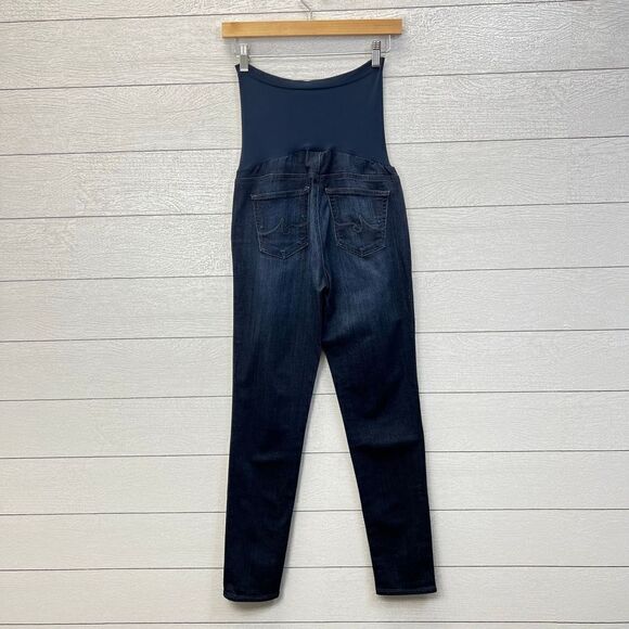 Adriano Goldschmied Dark Wash Skinny Leg Maternity Jeans Size 28 - Picture 6 of 9